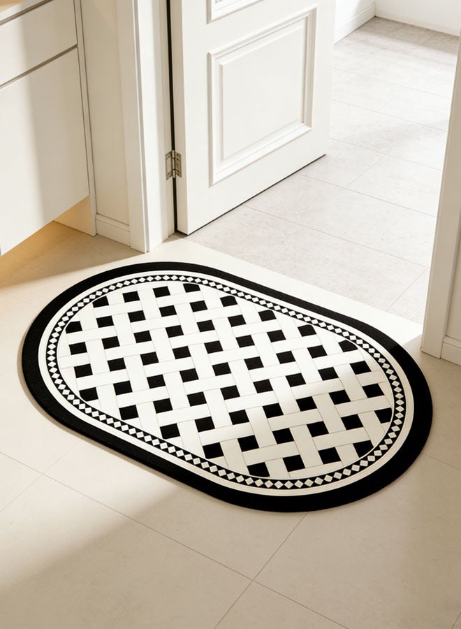 Floor Door Mats, Non Slip Water Absorbent Quick Dry Bath Mats(60*40cm) ,Washable Bath Rugs Mats Anti-Slip Rubber, Door Mats Indoor Non-Slip Door Mat Resist Dirt Entryway Rug Doormats for Indoor Outdoor Front Door Home Decor Accessories - Image 3